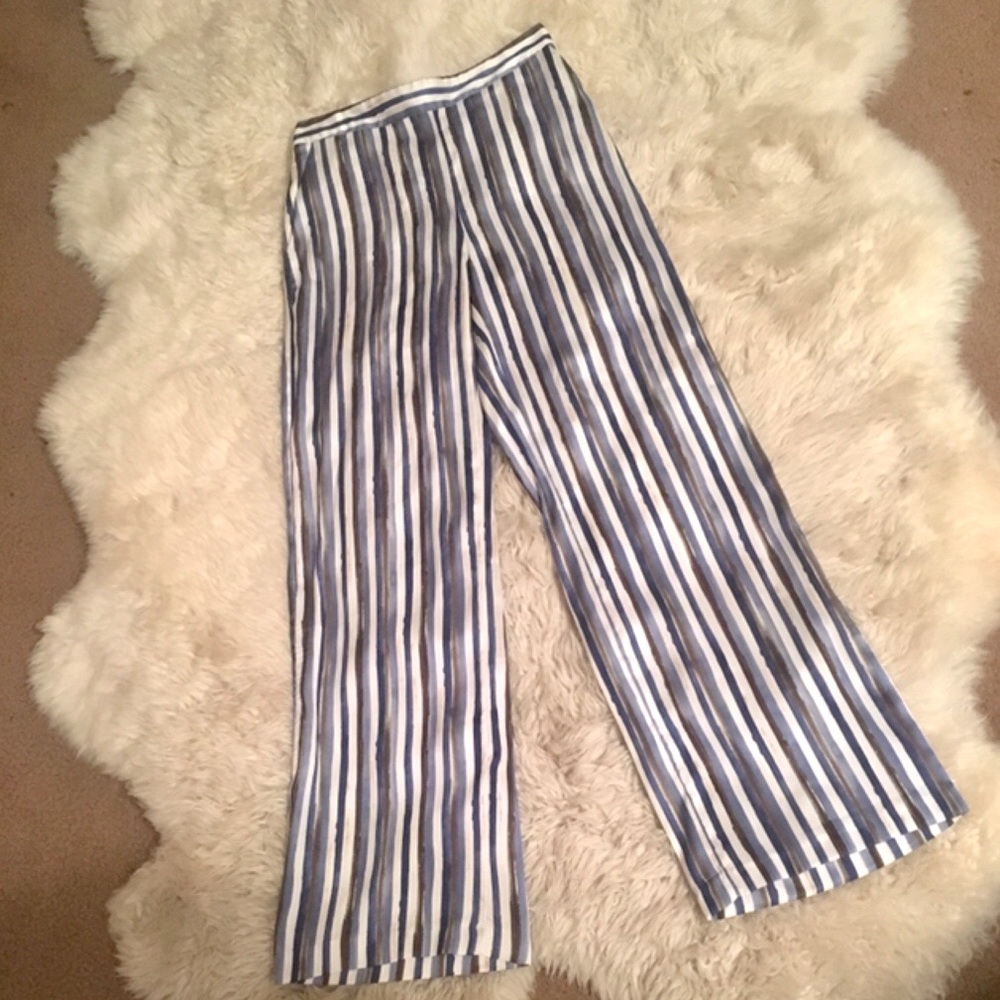 striped pants size medium